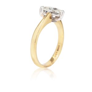 Men's trillion sale cut diamond ring