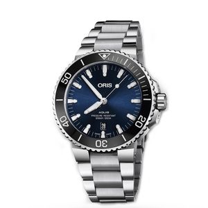 Gents Oris Aquis Date Blue Dial Bracelet Watch 743 7730 4135 Peter