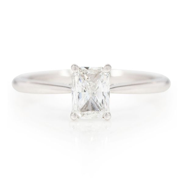 Platinum 1.01ct Radiant Cut 4 Claw Solitaire | Peter Jackson