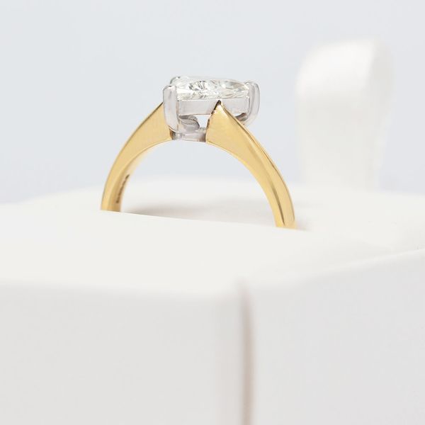 Trilliant Cut Diamond Engagement Ring, Bezel Set Ring, Solitaire Ring, Trilliant Cut Ring, Woman's Wedding Ring, 14K Solid Yellow Gold Ring offers