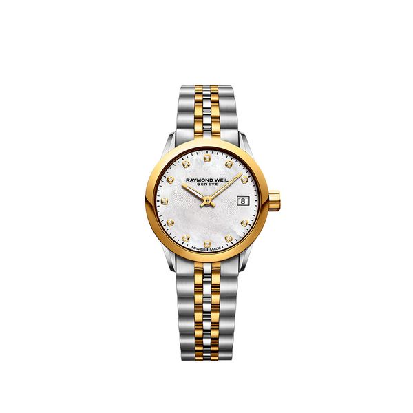 raymond weil mother of pearl watch