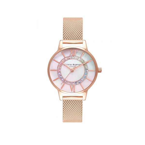 Olivia burton gold mesh cheap watch