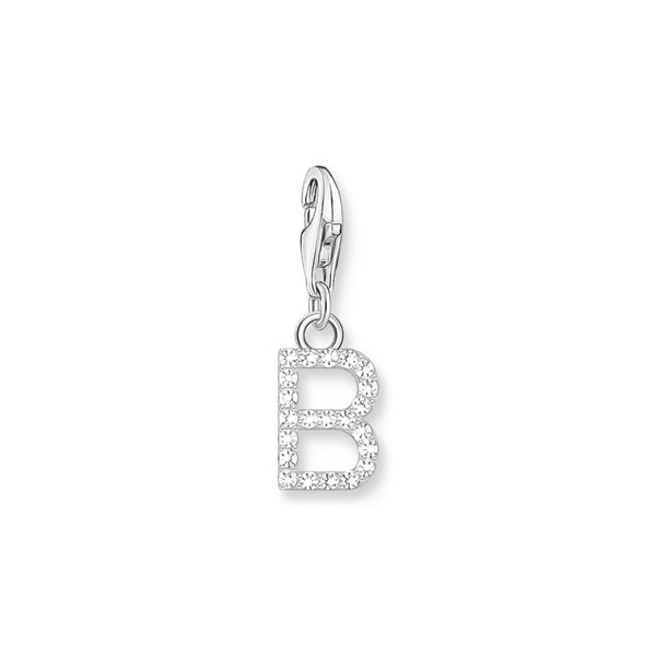 Thomas Sabo CZ Initial 'B' Silver Charm | Peter Jackson