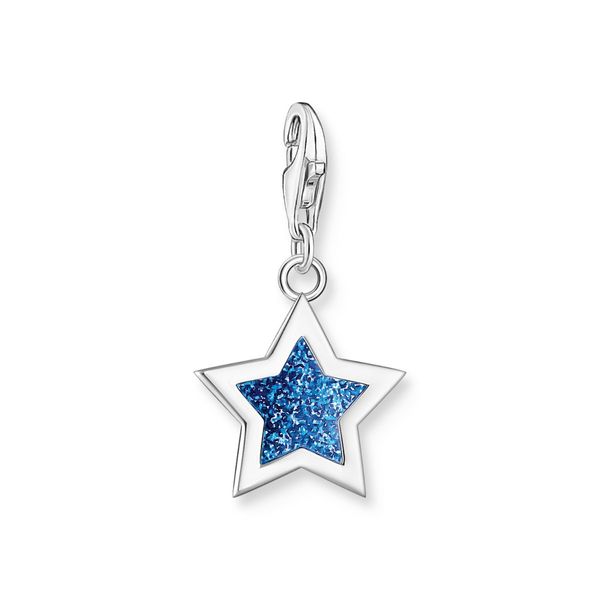 Thomas Sabo Blue Glitter Silver Charm | Peter Jackson