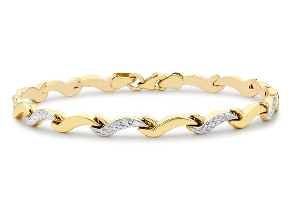 2 colour gold bracelet