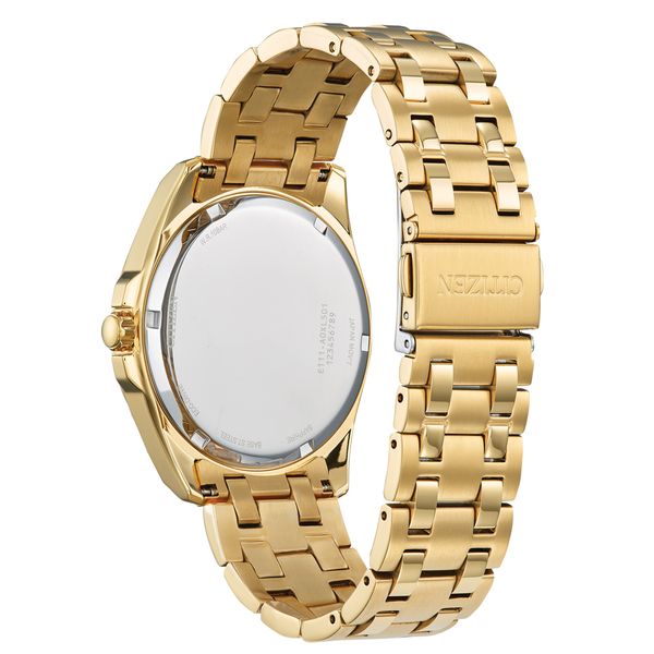 Citizen men's quartz sales gold tone bracelet watch