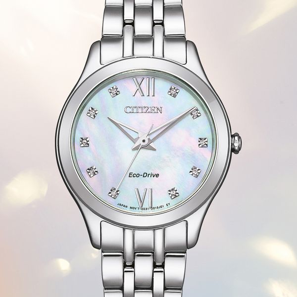 Citizen Diamond Set Mother Of Pearl Dial Bracelet Watch Peter Jackson