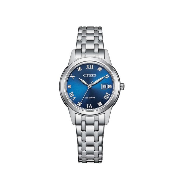 Citizen Ladies' Silhouette Crystal Blue Dial Bracelet Watch|Peter Jackson