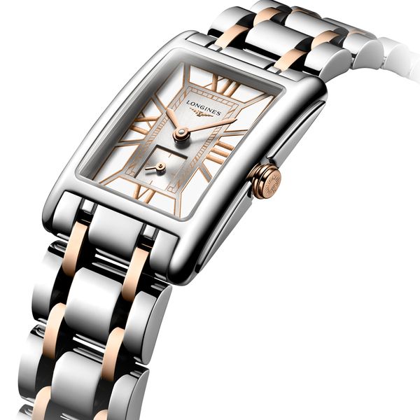 Longines DolceVita Steel Rose Gold Bracelet Watch Peter Jackson