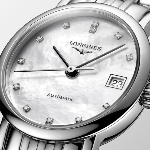 Longines Elegant Pearl Diamond Automatic Women s Watch Peter Jackson