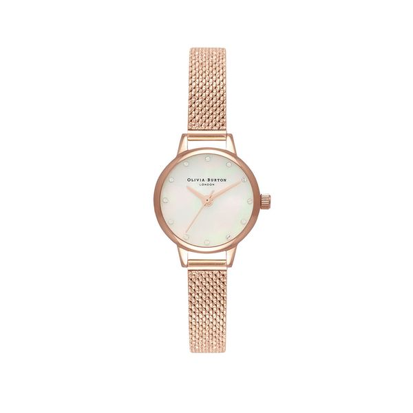 Olivia burton mother shop of pearl rose gold