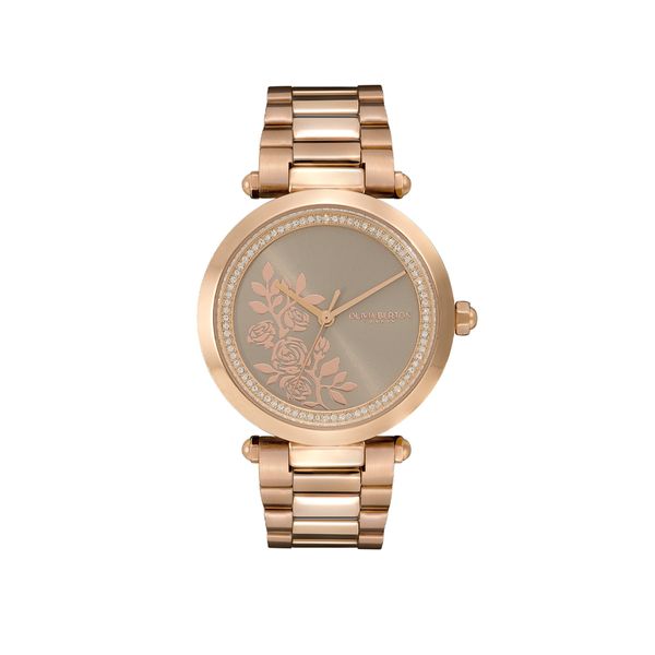 Rose gold shop floral watch