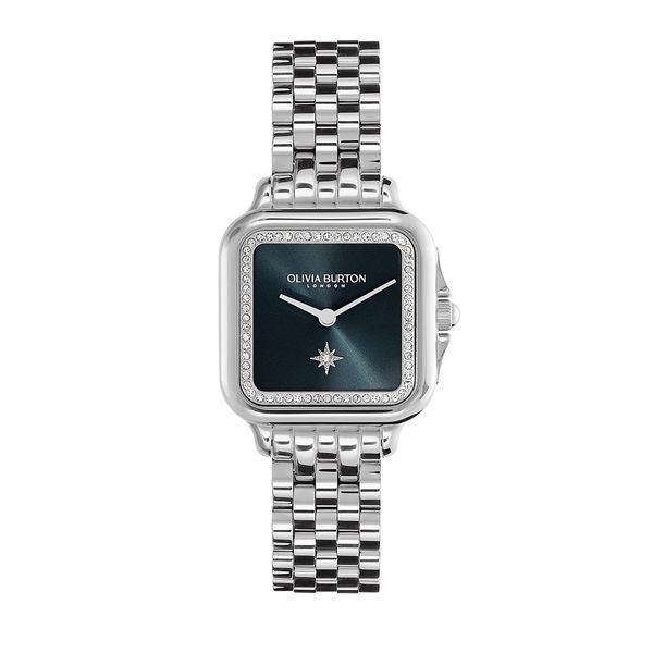 Silver on sale stone watch