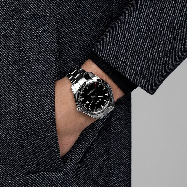 Rado Hyperchrome Steel Black Dial Bracelet Watch Peter Jackson