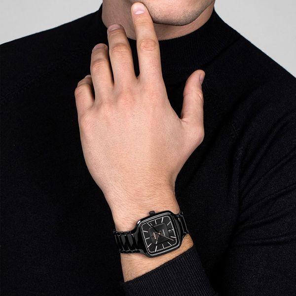 Rado True Square 38mm Automatic Black Bracelet Watch | Peter Jackson