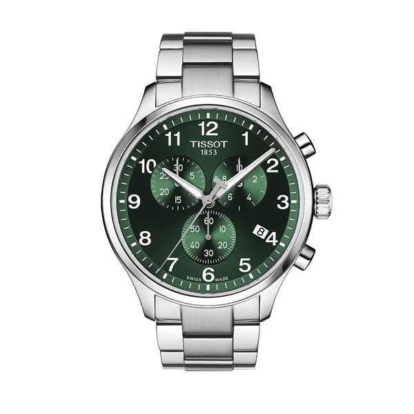 Tissot Chrono XL Classic Green Bracelet Watch Peter Jackson