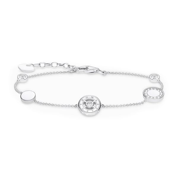 Thomas Sabo Circles With White Stones Silver Bracelet|Peter Jackson