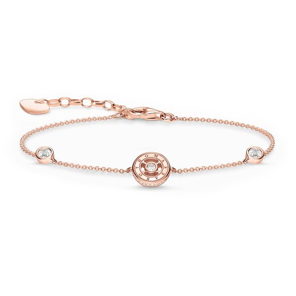 Thomas Sabo Circles With White Stones Rose Gold Bracelet|Peter Jackson