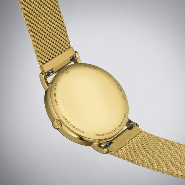 Tissot Everytime Yellow Gold Tone Mesh Watch Peter Jackson