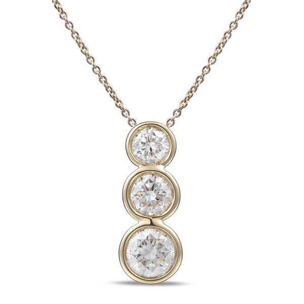 Diamond hot sale bubble necklace