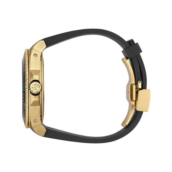 Gucci watch deals black gold