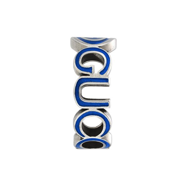 Gucci Interlocking G Blue Enamel Boule Ring | Peter Jackson